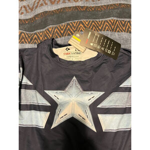 Men's Cody Lundin Compression Shirt, Size Unspecified, Navy/Silver